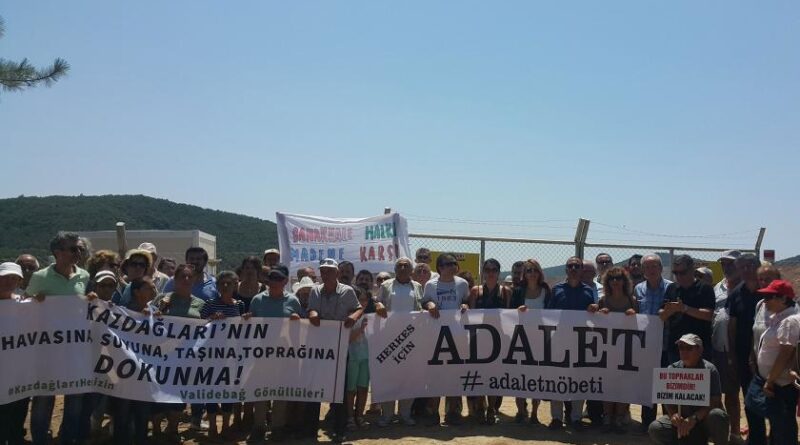 "Kaz Dağları’nı savunmak için; hep birlikte mücadeleye"