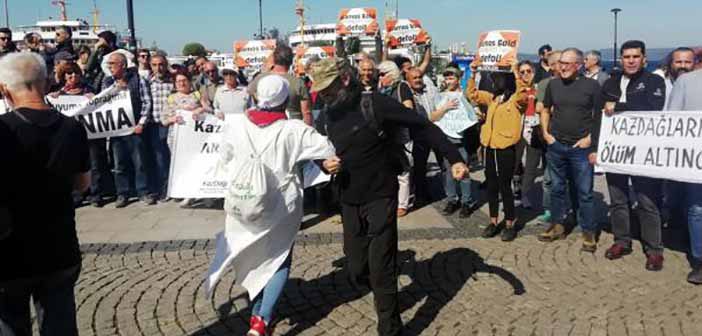 Çanakkale'de Kaz Dağları için eylem düzenlendi: Ruhsat yenilenmesin!