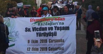 İzmir’den Kaz Dağları’na Yapılan “Su, Vicdan Ve Yaşam Yürüyüşü” Tamamlandı